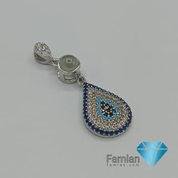 پلاک توگردنی نقره زنانه کد 1359 — تصویر ۳