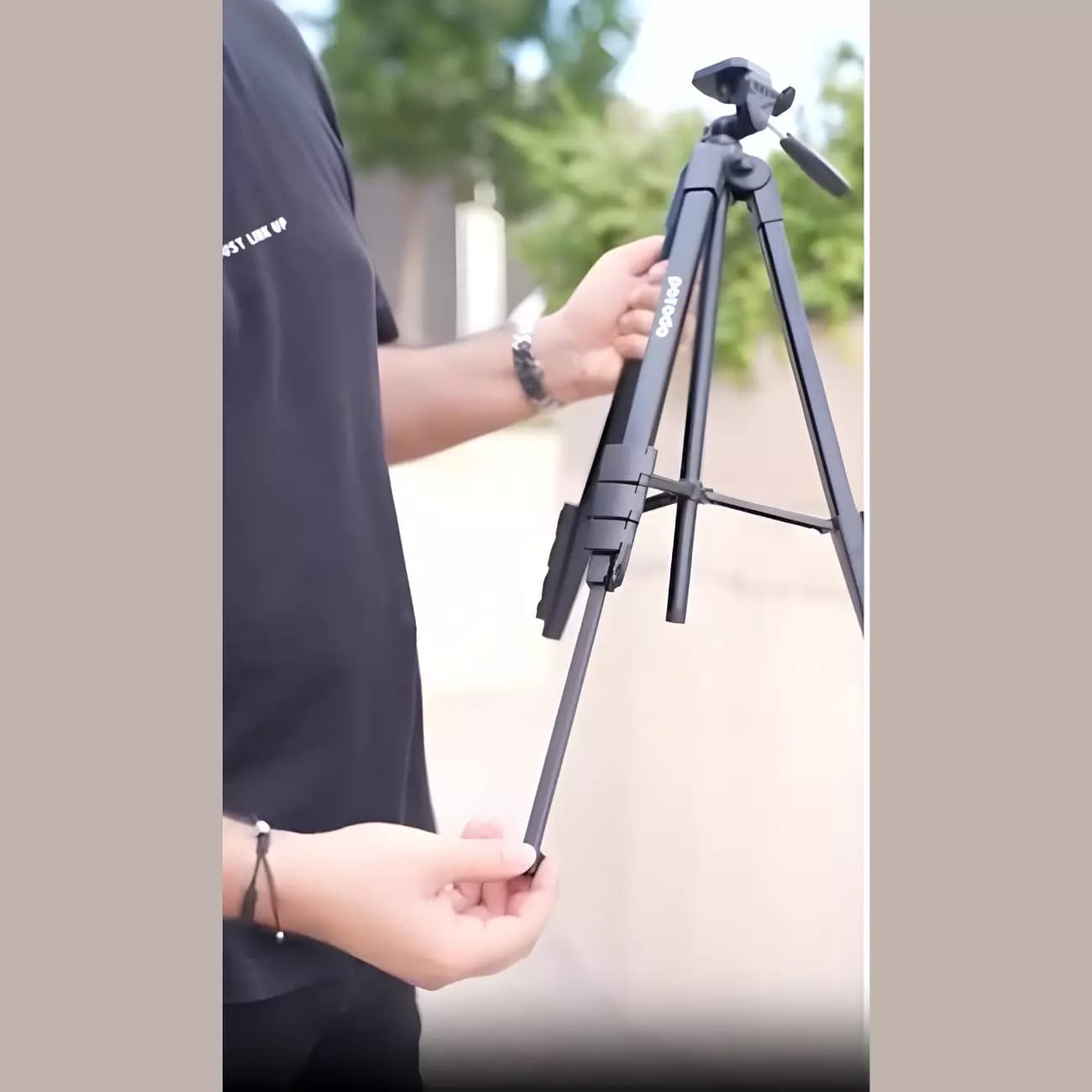 سه پایه دوربین و موبایل پرودو Porodo Professional Gimbal Tripod PD-TRPAL — تصویر ۱۲