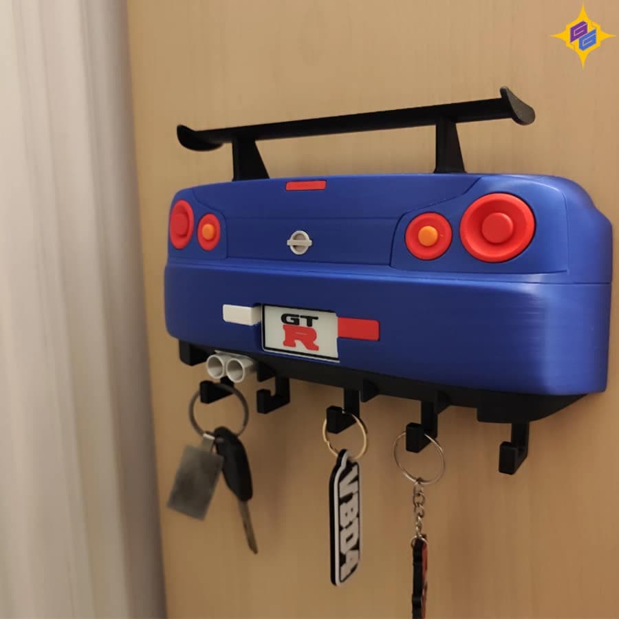 جاکلیدی نیسان اسکای‌لاین R34 GT-R اختصاصی | Nissan Skyline R34 GT-R Key Hanger — تصویر ۳