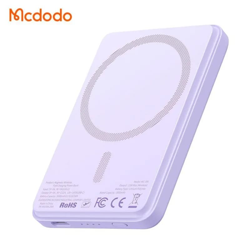 پاوربانک وایرلس ۵۰۰۰ میلی آمپر مگ سیف مک دودو Mcdodo MC-3951 — تصویر ۱۲