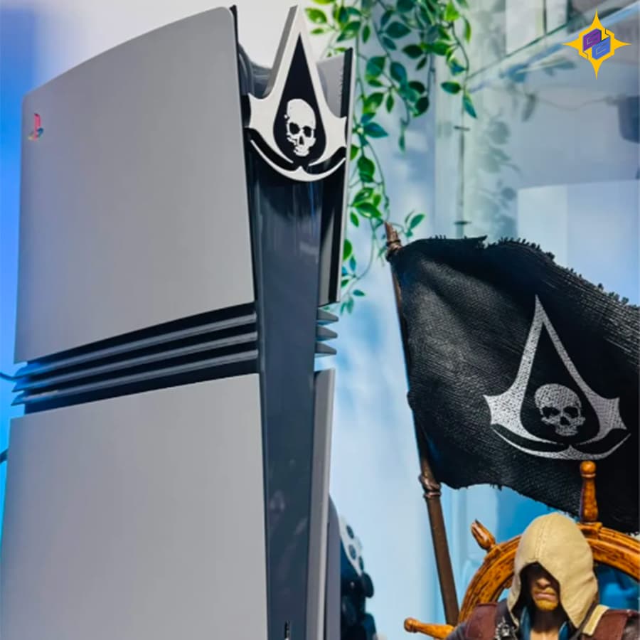 کاور کنسول PS5 طرح اساسینز کرید بلک فلگ | Assassin’s Creed Black Flag PS5 Console faceplate — تصویر ۱۰