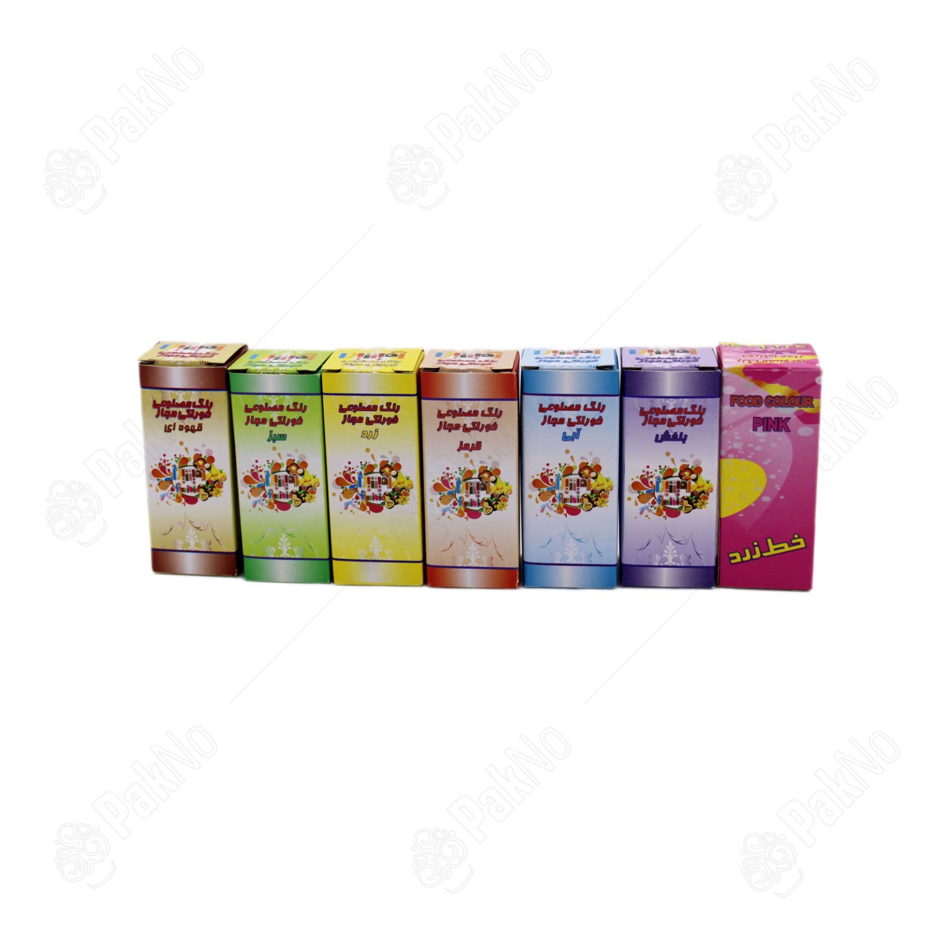 رنگ خوراکی مایع مجاز 7 عددی(28گرمی)