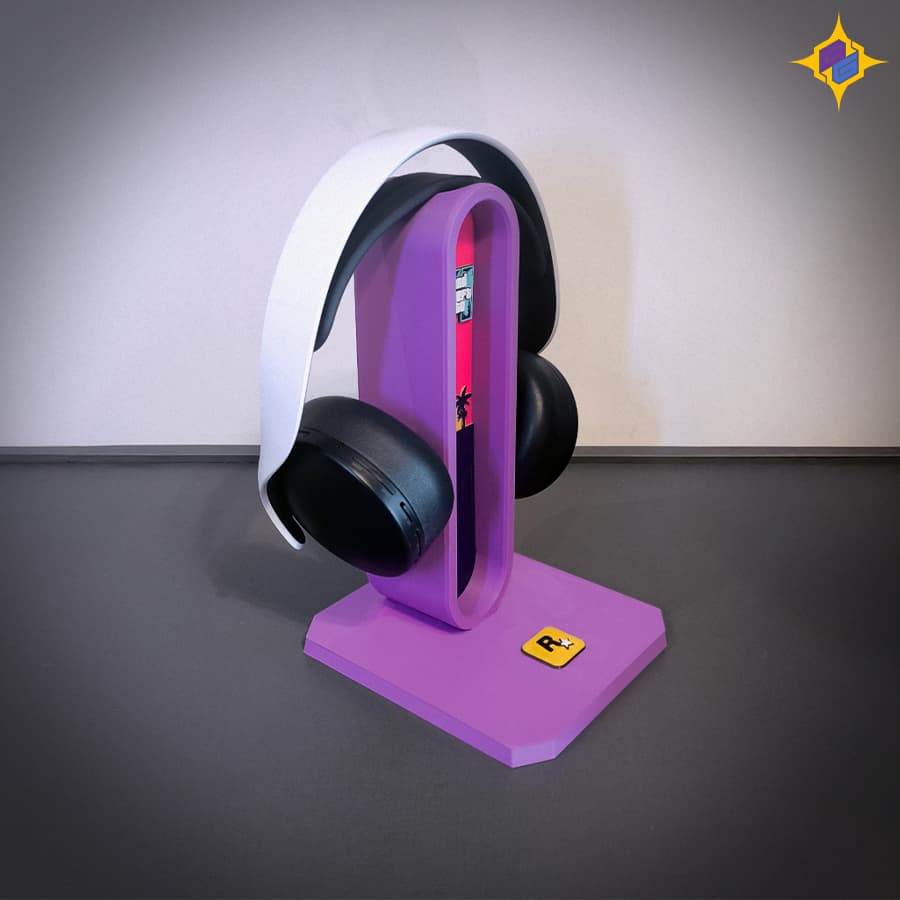 استند رومیزی هدست گیمینگ طرح جی تی ای 6 | GTA VI Gaming Headset Stand — تصویر ۶