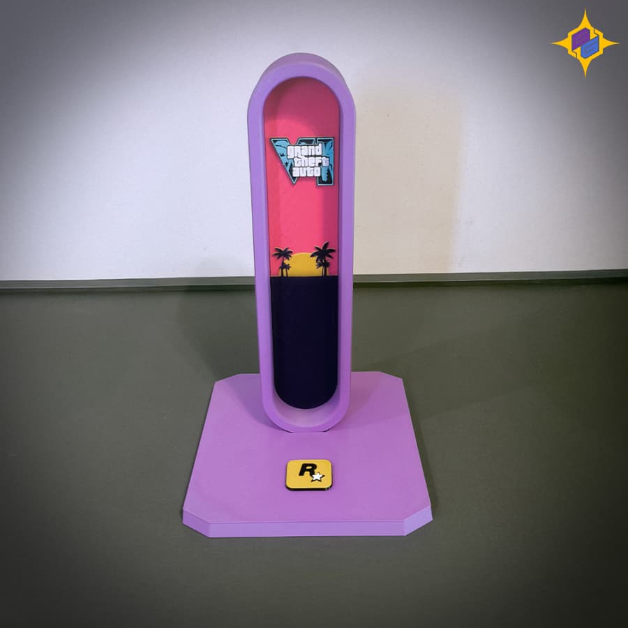 استند رومیزی هدست گیمینگ طرح جی تی ای 6 | GTA VI Gaming Headset Stand — تصویر ۸