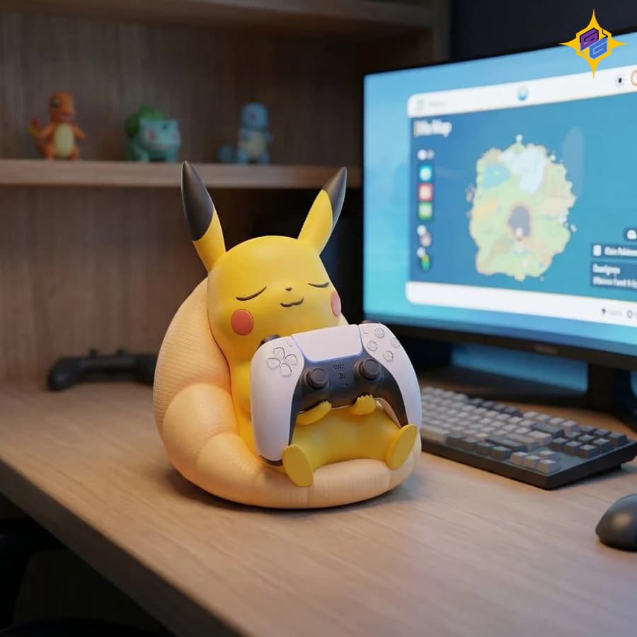 استند دسته PS5 طرح پیکاچو | Pikachu PS5 Controller Stand