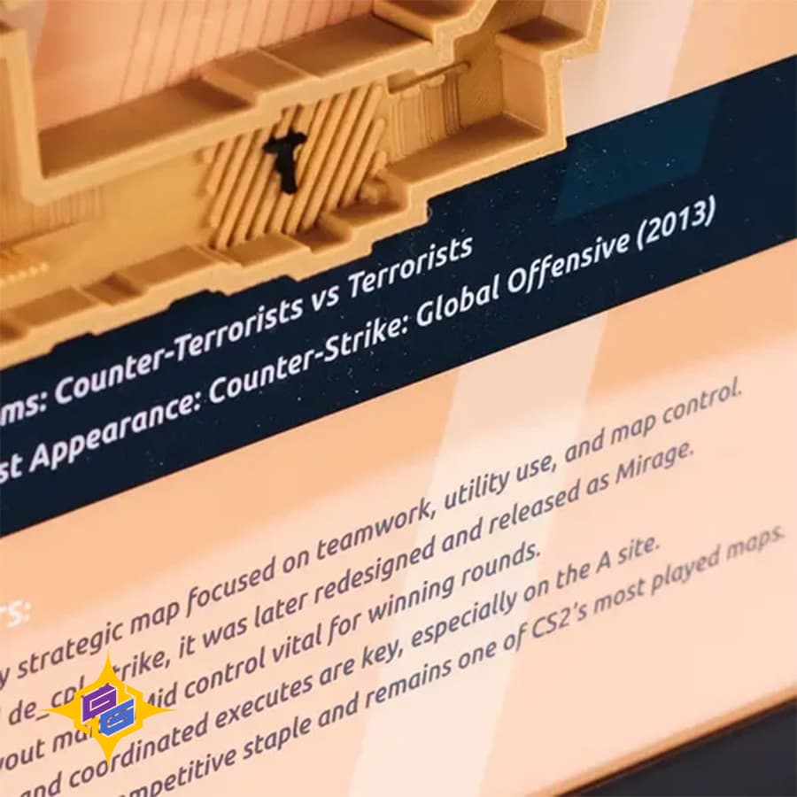 مپ سه بعدی دیواری و رومیزی Mirage Map Counter-Strike 2 — تصویر ۱۱