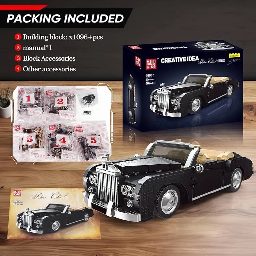 ساختنی مولد کینگ 10006 ماشین کلاسیک Rolls Royce Silver Cloud — تصویر ۵
