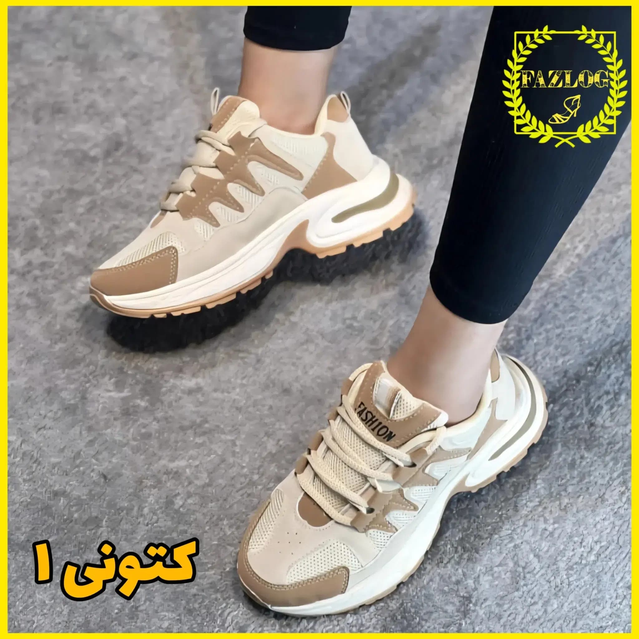 کفش اسپرت کتانی طرح توکیو | کتانی زنانه — تصویر ۲