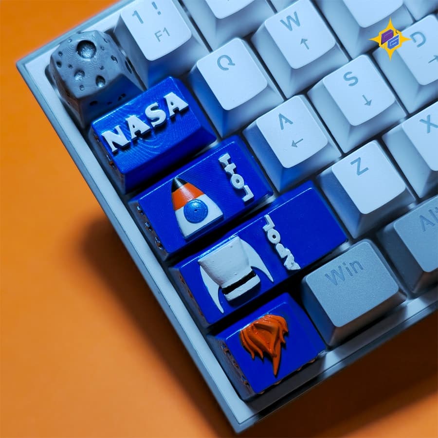 کیکپ کیبورد مکانیکال طرح ست ناسا Nasa set Keycap