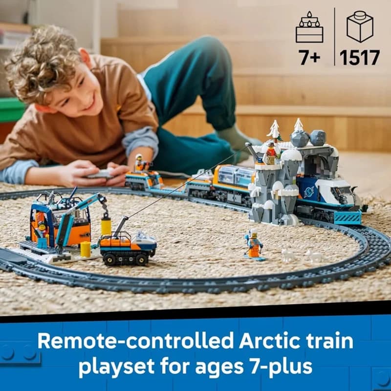 لگو سیتی مدل Explorers’ Arctic Polar Express Train کد 60470 — تصویر ۲