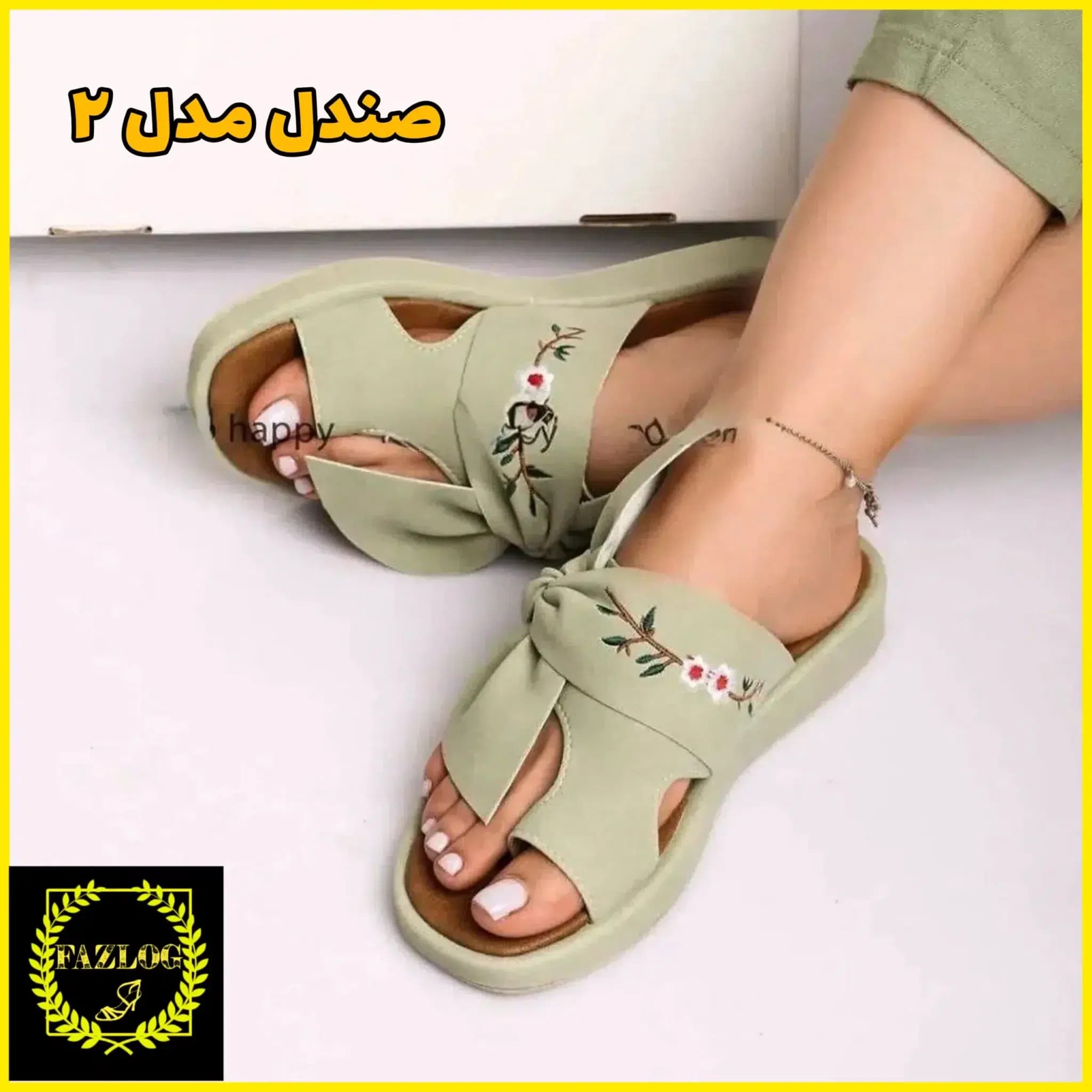صندل روفرشی و بیرونی سوییت گلدوزی — تصویر ۳