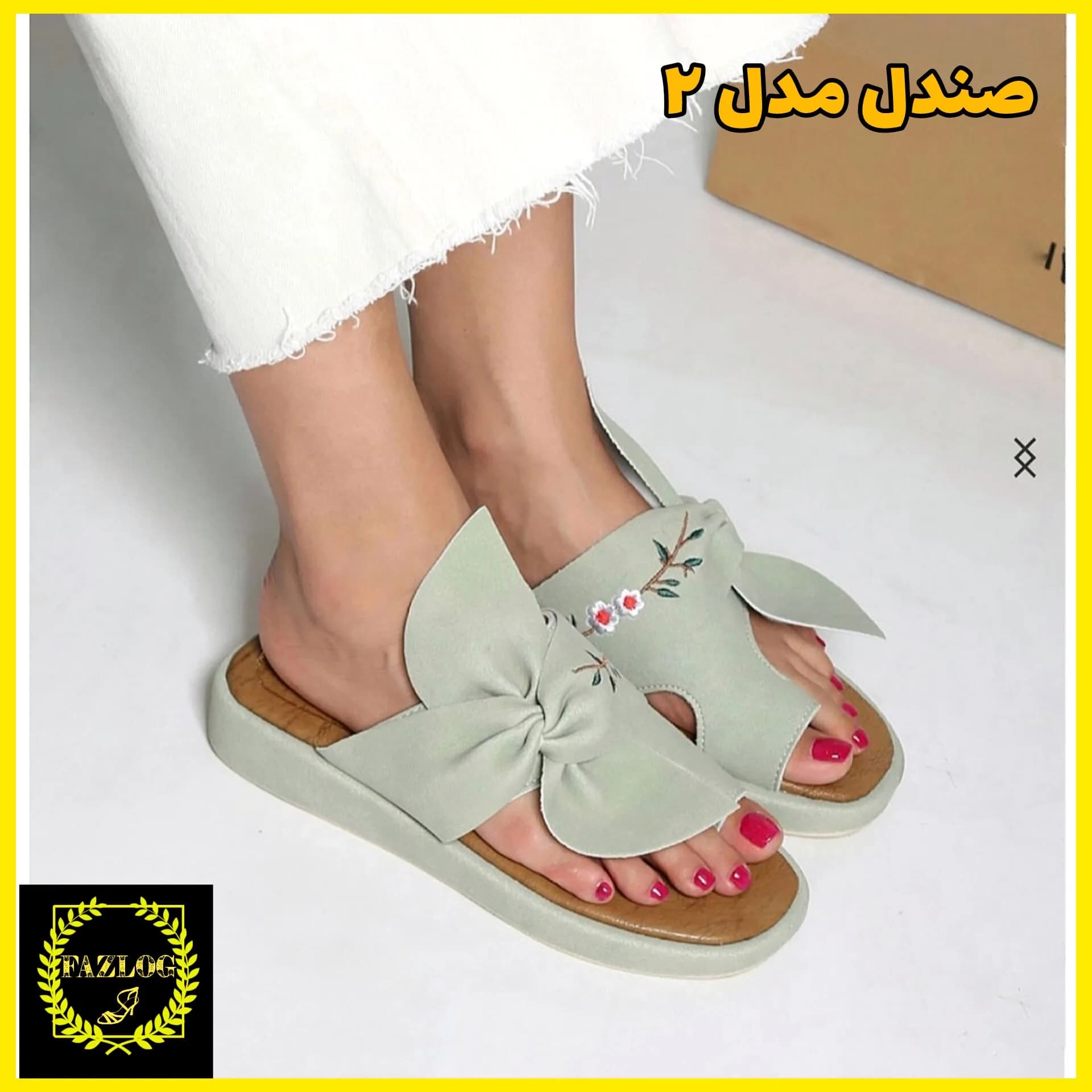 صندل روفرشی و بیرونی سوییت گلدوزی — تصویر ۲