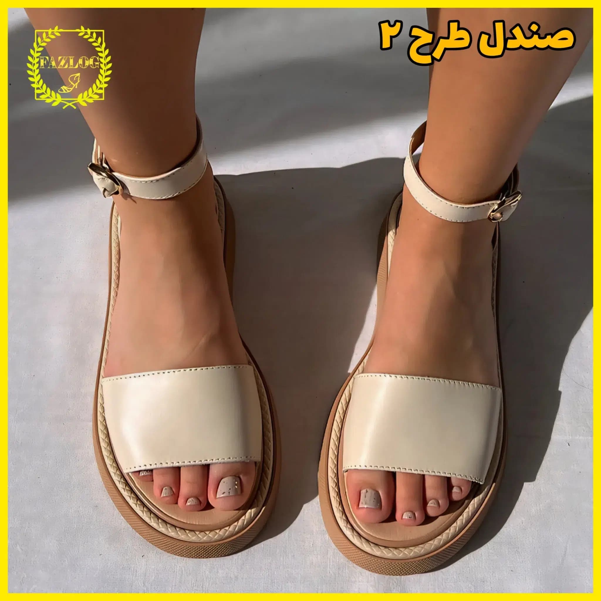 صندل لژدار طبی و راحت زنانه مدل پاکا — تصویر ۳