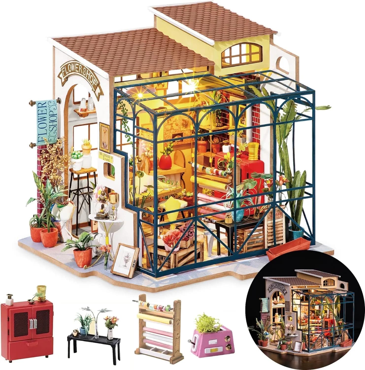 پازل 3 بعدی گل فروشی امیلی مدل Emily’s Flower Shop DG145 — تصویر ۱۰