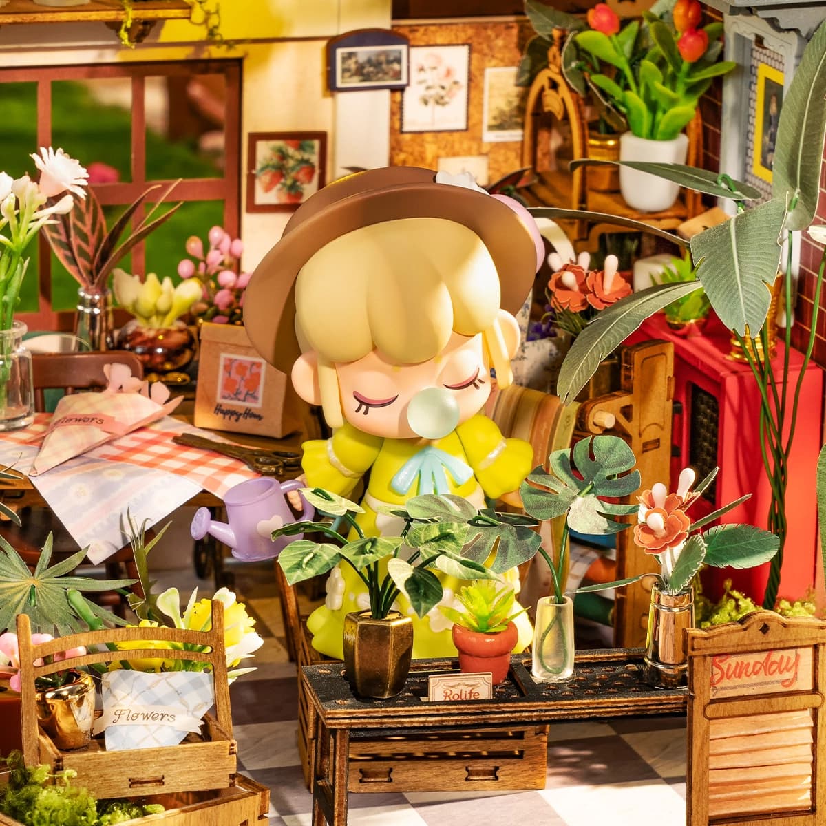 پازل 3 بعدی گل فروشی امیلی مدل Emily’s Flower Shop DG145 — تصویر ۶