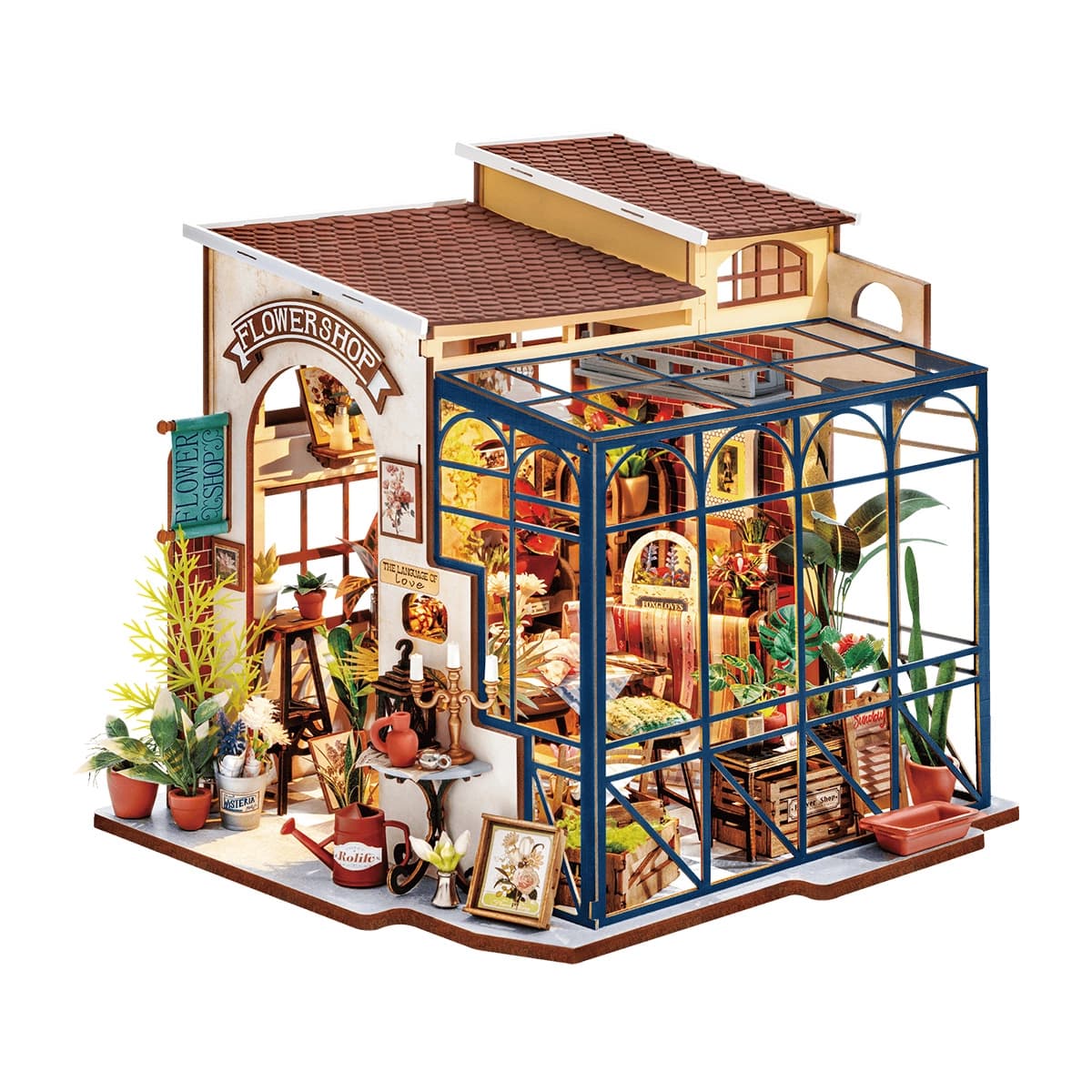 پازل 3 بعدی گل فروشی امیلی مدل Emily’s Flower Shop DG145
