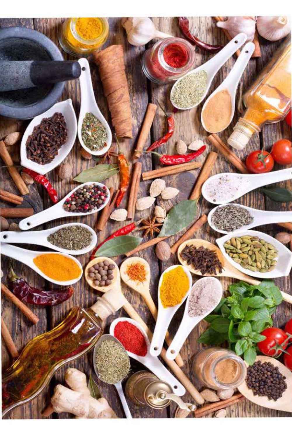فرشینه آشپزخانه طرح ادویه جات و روغن کد ۷۰۵۴ — تصویر ۲