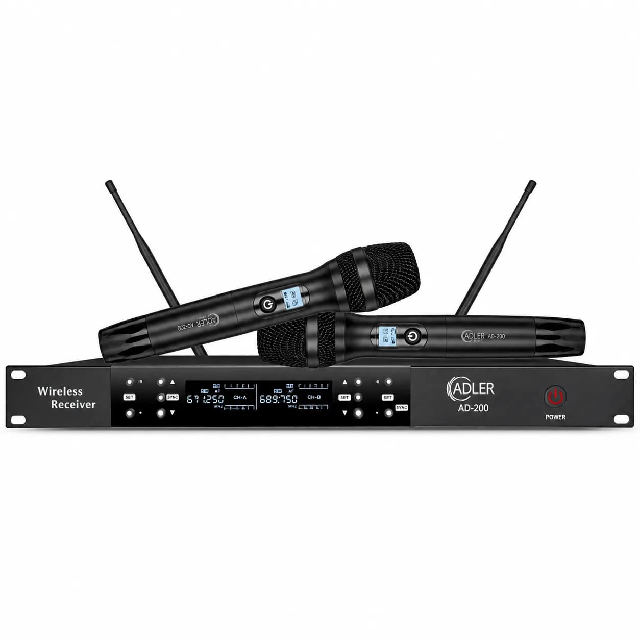 میکروفن بی سیم دو دستی ADLER AD-200