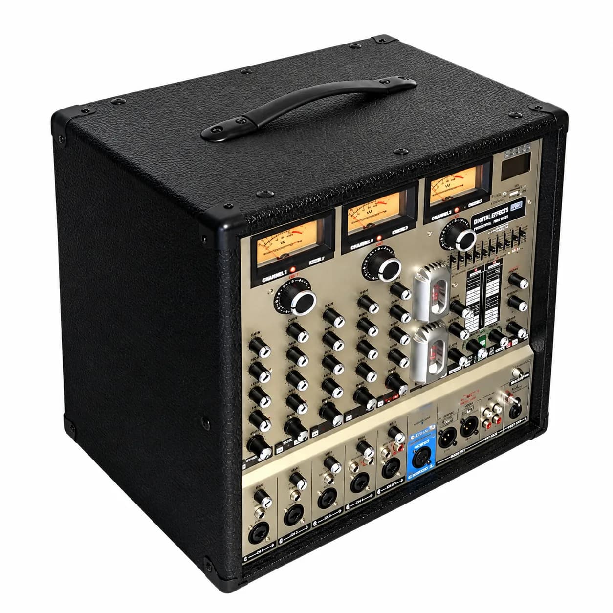 پاور میکسر اکوچنگ iMX9090 TUBE HYBRID لامپی 6 کانال 3×750 وات — تصویر ۲