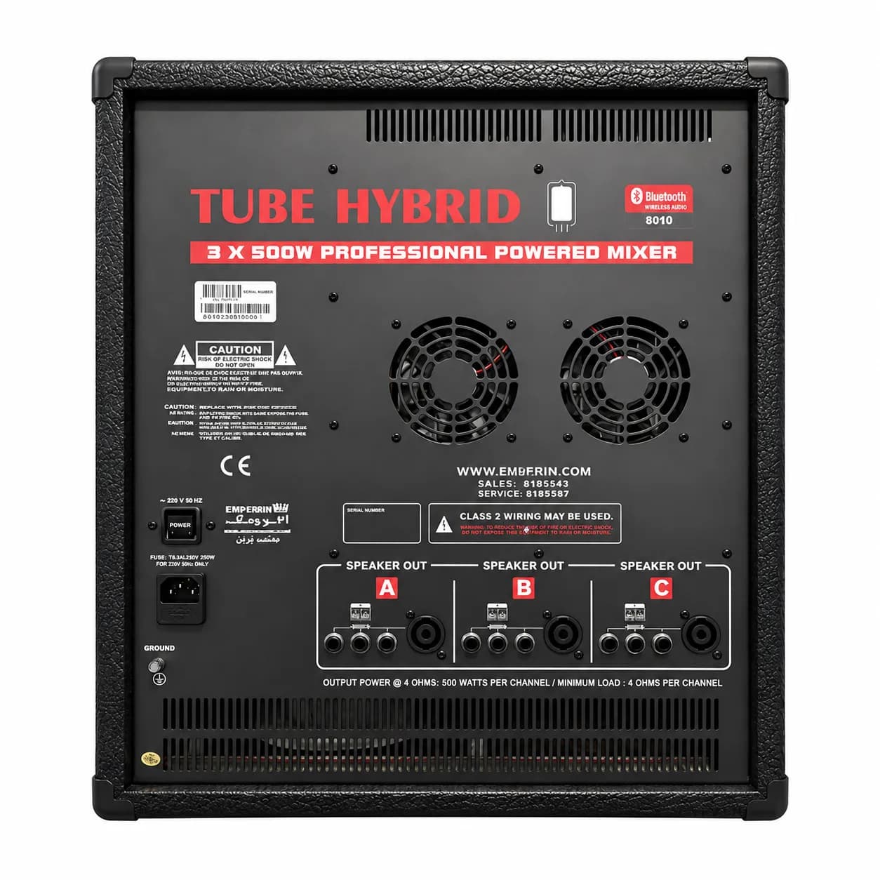 پاور میکسر اکوچنگ iMX9090 TUBE HYBRID لامپی 6 کانال 3×750 وات — تصویر ۳