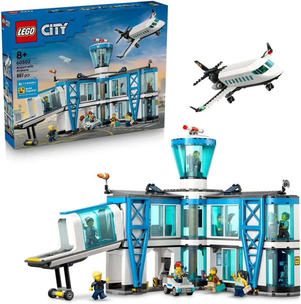 لگو سیتی Airport with Airplane 60502
