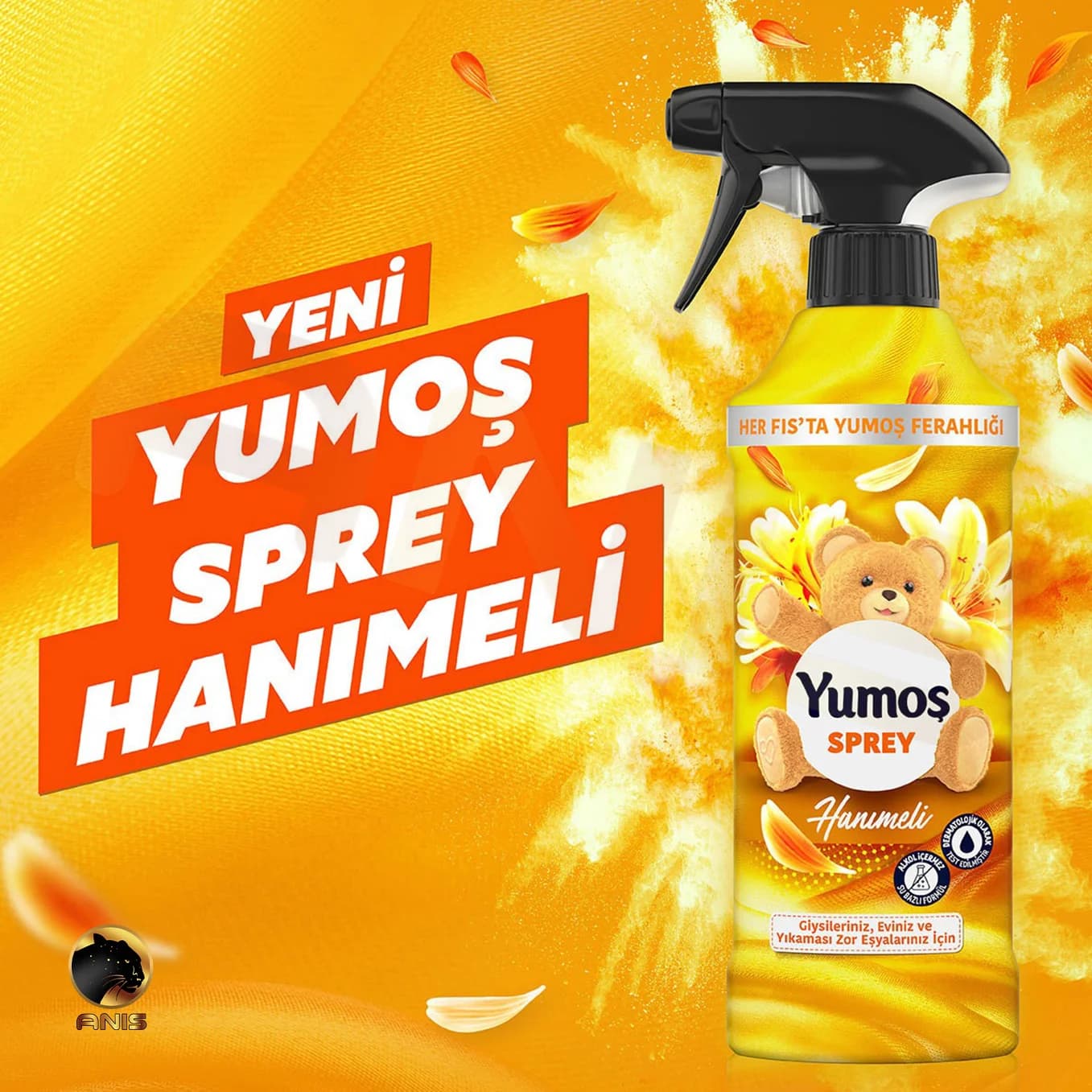 اسپری خوشبوکننده Hanimeli یوموش با رایحه گل یاس 450 گرم — تصویر ۱۰