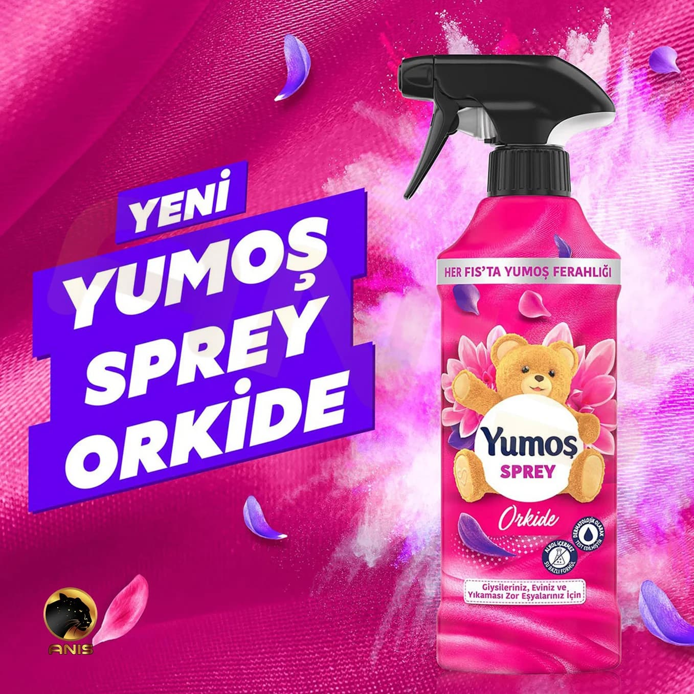 اسپری خوشبوکننده Orkide یوموش با رایحه گل ارکیده 450 میل — تصویر ۱۱