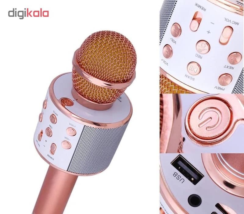 میکروفون اسپیکر مدل WS-858 کدm23816 — تصویر ۶
