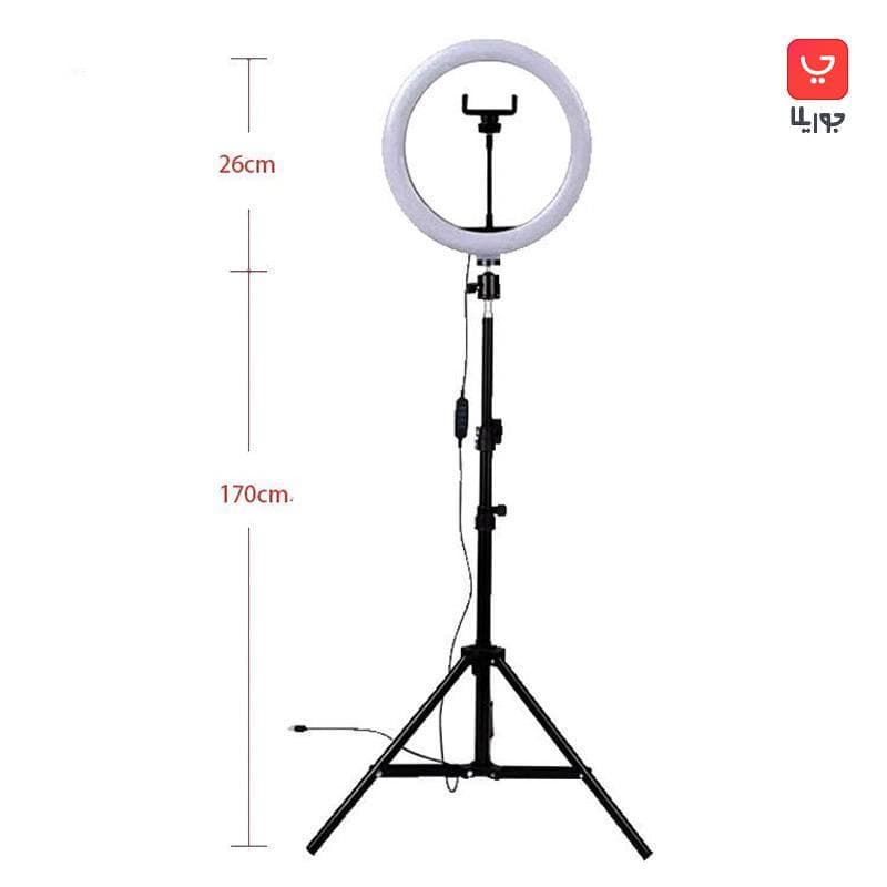 رینگ لایت 10 اینچ مدل ZMX-260 به همراه پایه کدm23814 — تصویر ۸