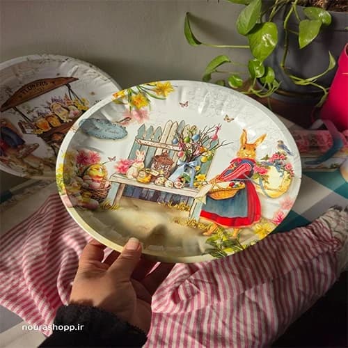 بشقاب بزرگ فلزی خرگوشی وارداتی — تصویر ۶