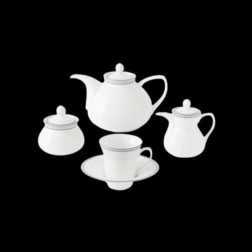 سرویس چینی 108 پارچه کامل وایت رز — تصویر ۸