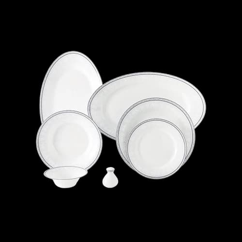 سرویس چینی 108 پارچه کامل وایت رز — تصویر ۲