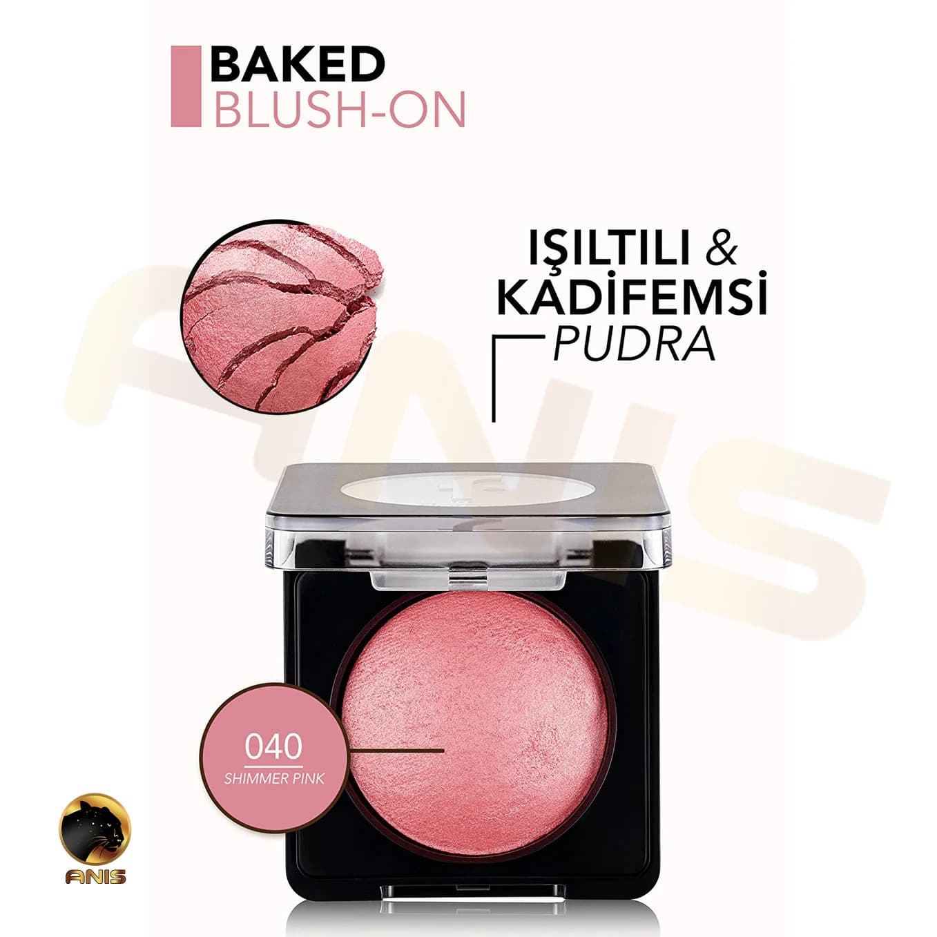 رژ گونه 040 Shimmer pink فلورمار 4 گرم — تصویر ۶