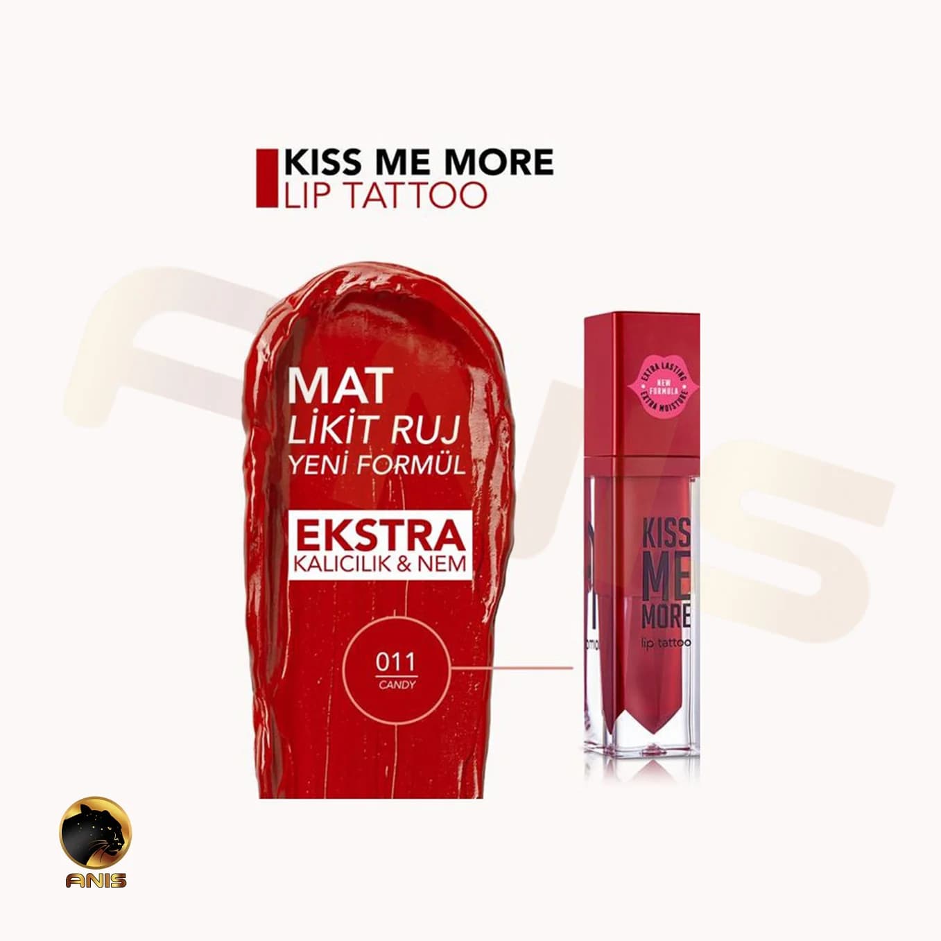 رژ لب مایع Candy-011 Kiss me more فلورمار 3.8 میل — تصویر ۲