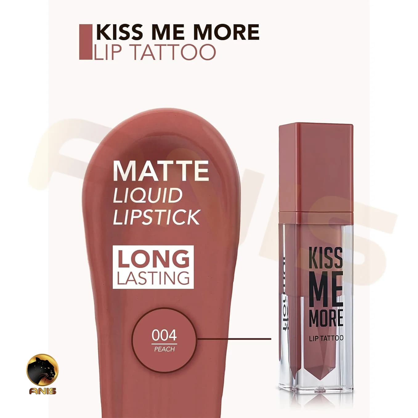 رژ لب مایع Peach-004 Kiss me more فلورمار 3.8 میل — تصویر ۶