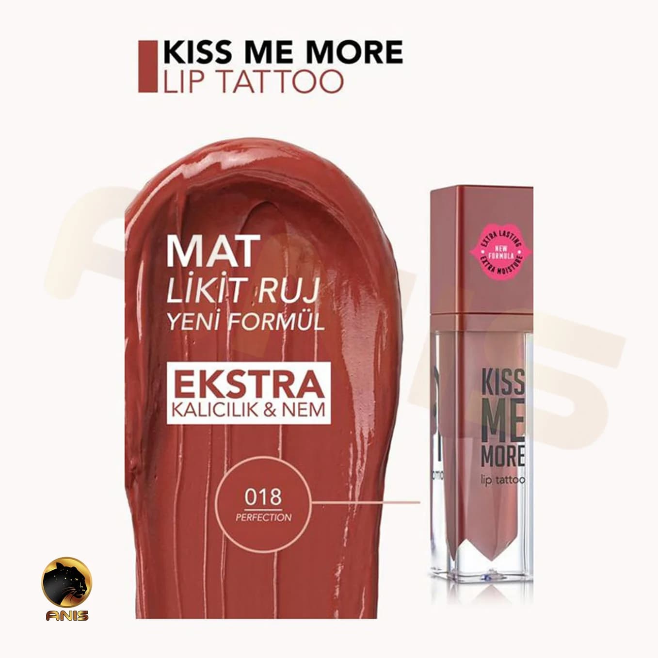 رژ لب مایع Perfection-018 Kiss me more فلورمار 3.8 میل — تصویر ۲