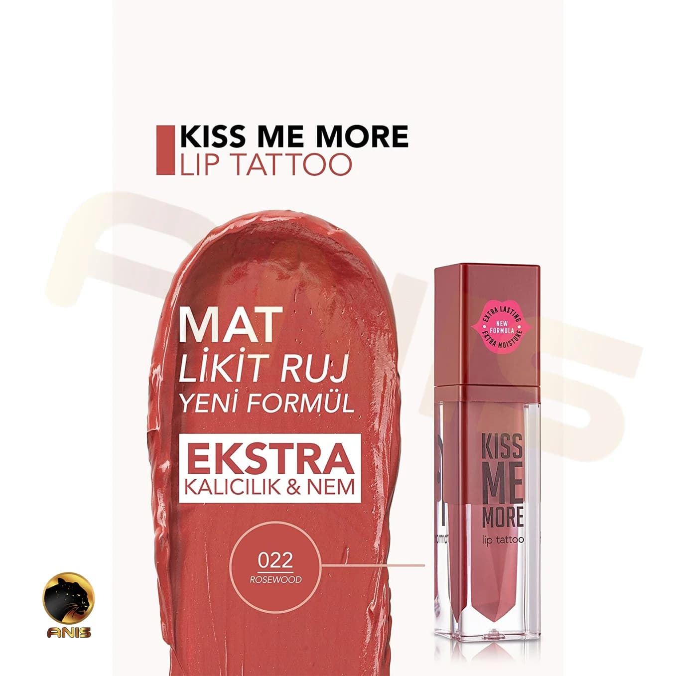 رژ لب مایع Rosewood-022 Kiss me more فلورمار 3.8 میل — تصویر ۳
