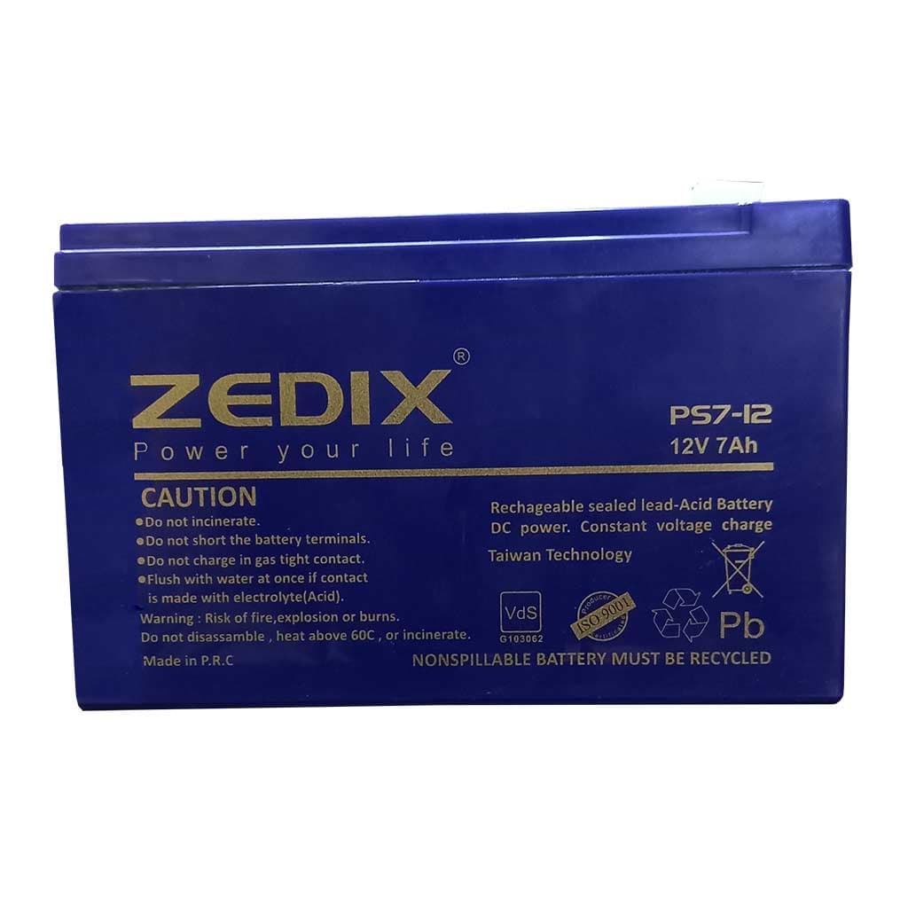باتری 7 آمپر 12 ولت زدیکس ZEDIX