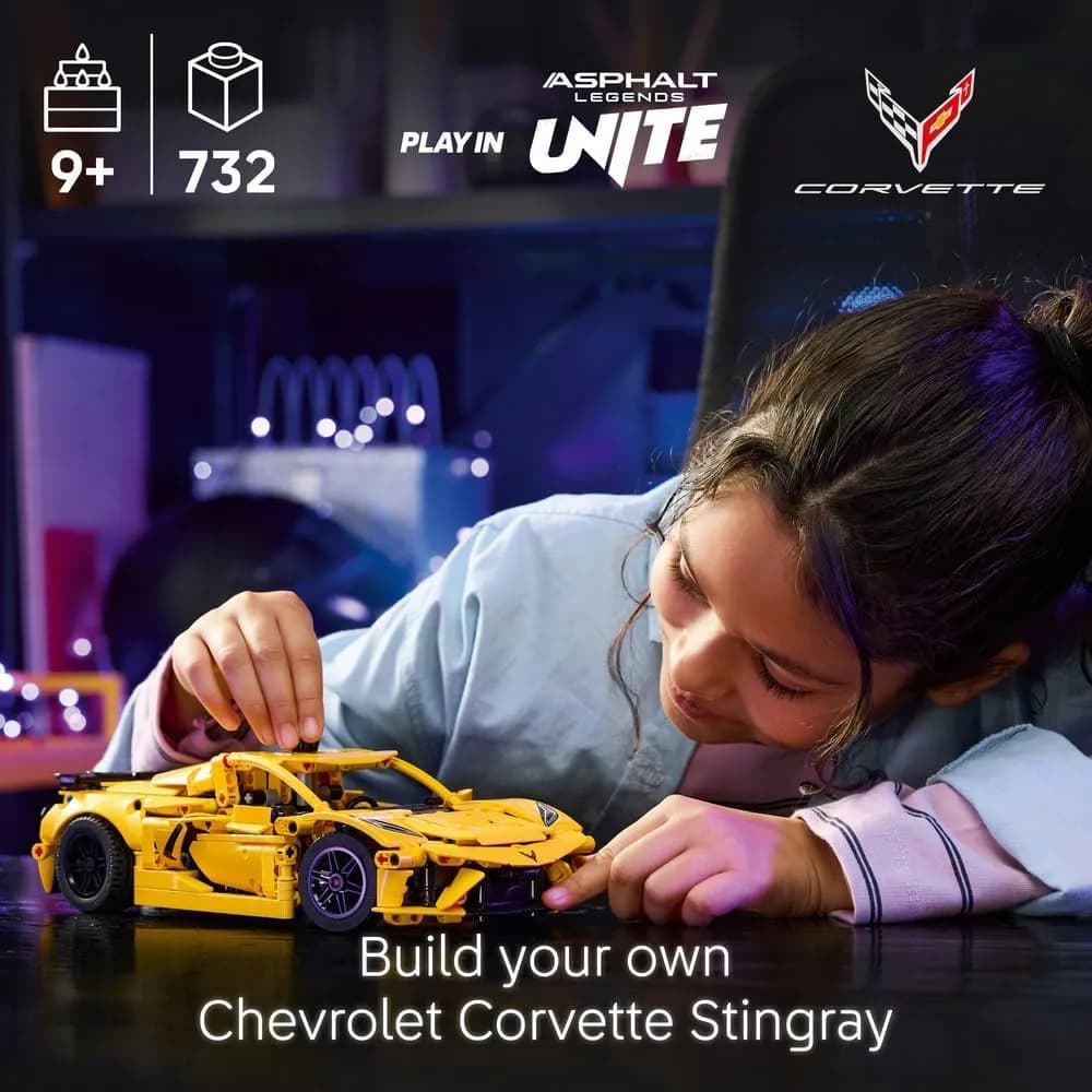 لگو تکنیک Chevrolet Corvette Stingray 42205 — تصویر ۲