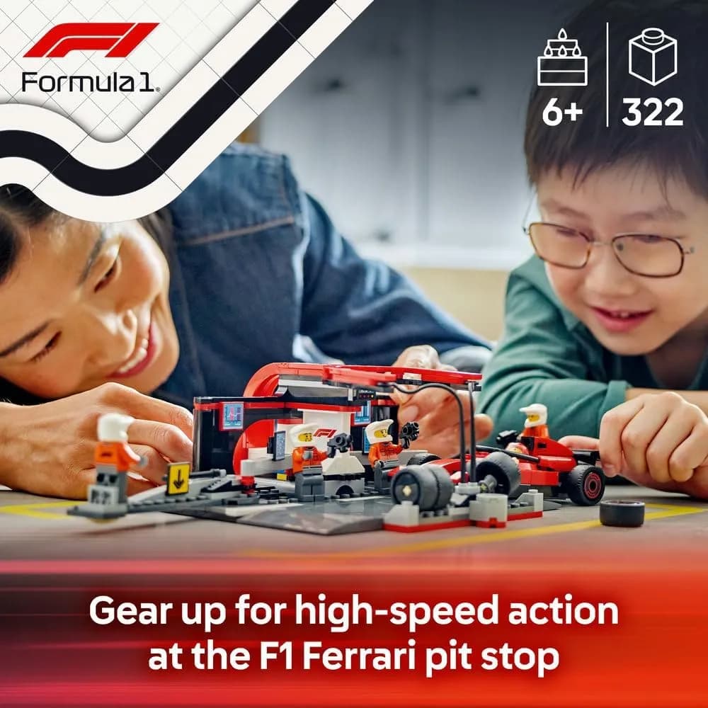 لگو سیتی F1 Pit Stop & Pit Crew with Ferrari Car 60443 — تصویر ۱۰