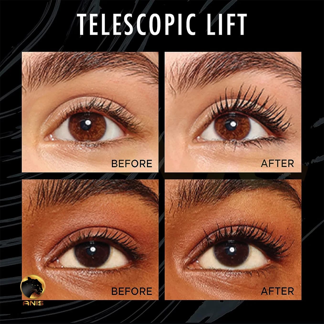 ریمل بلند کننده مژه Telescopic Lift لورال 9.9 میل — تصویر ۹