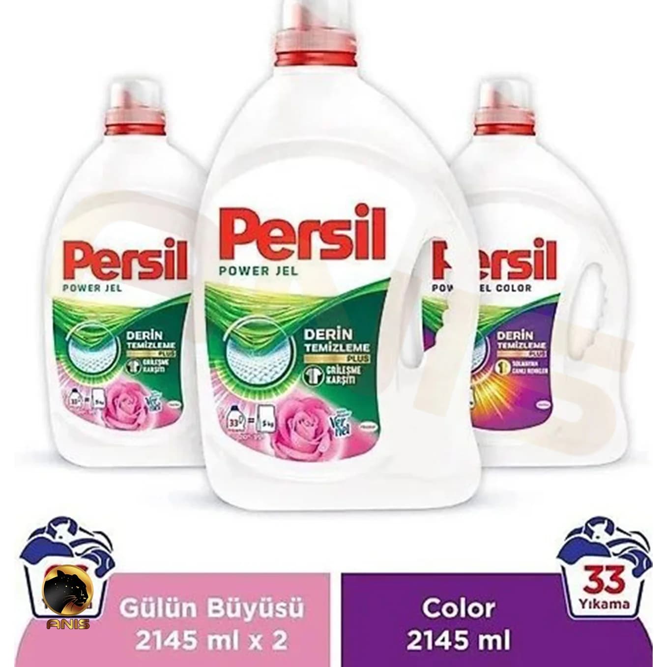 ژل Persil ماشین لباسشویی با رایحه گل رز حجم 3900 میل — تصویر ۳