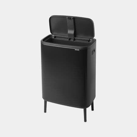 سطل زباله 60 لیتر چهارپایه مشکی برابانتیا brabantia — تصویر ۳