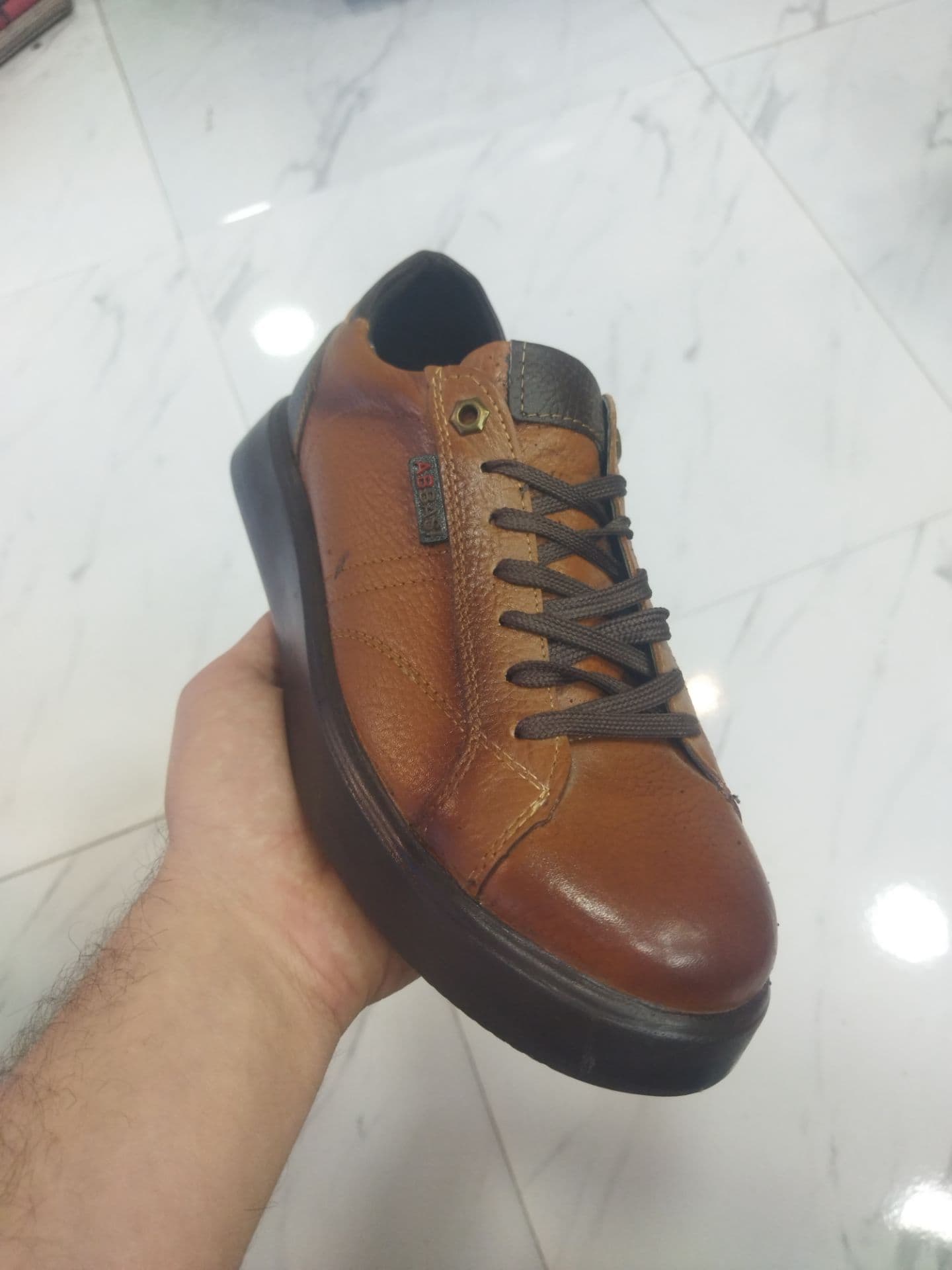 ونس مردانه چرم طبیعی مشکی , عسلی 40_45