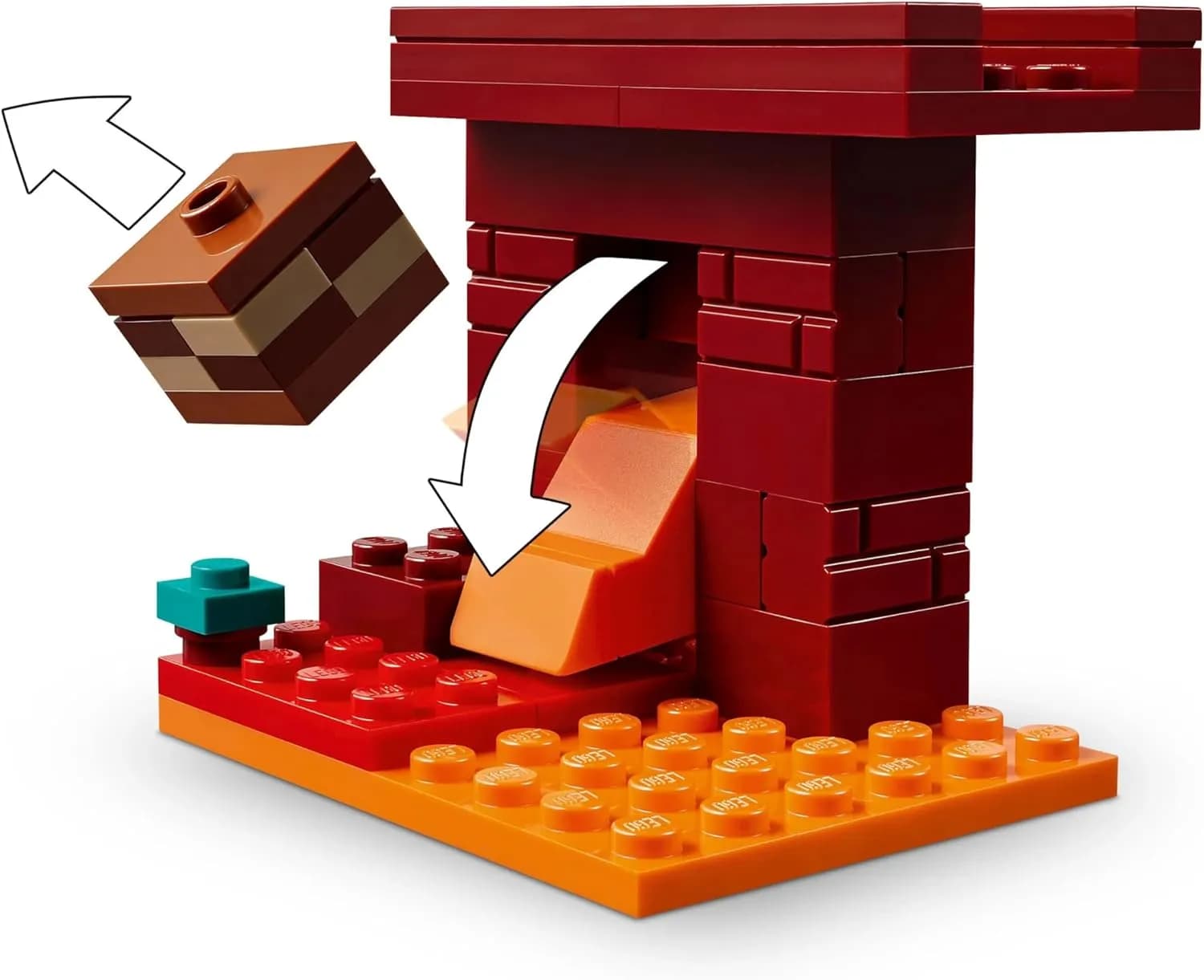 لگو ماینکرفت The Nether Lava Battle 21266 — تصویر ۵