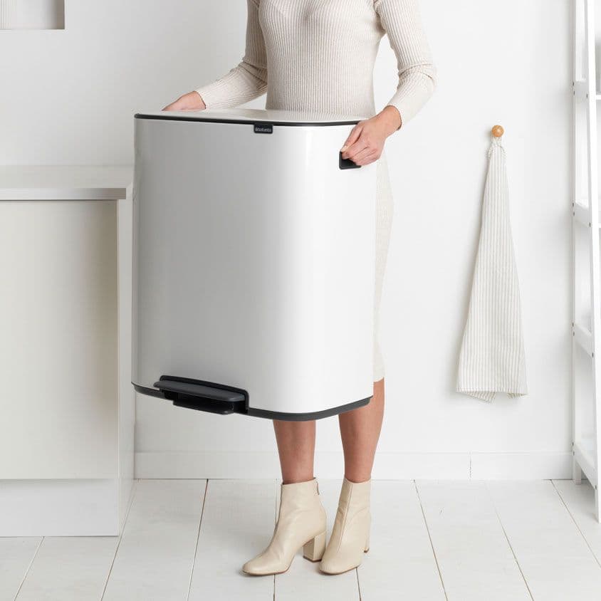 سطل زباله 30+30 لیتر پدالی سفید برابانتیا brabantia — تصویر ۱۲