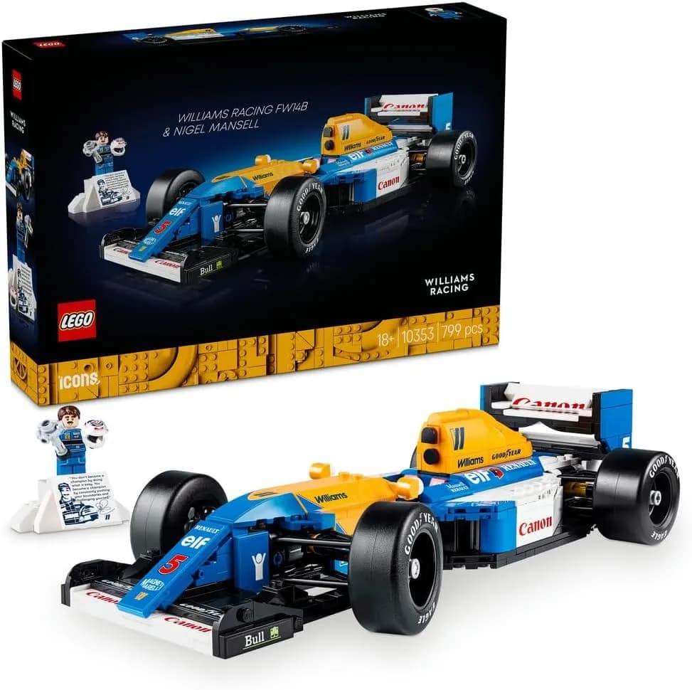 لگو آیکانز Williams Racing FW14B & Nigel Mansell 10353 — تصویر ۹