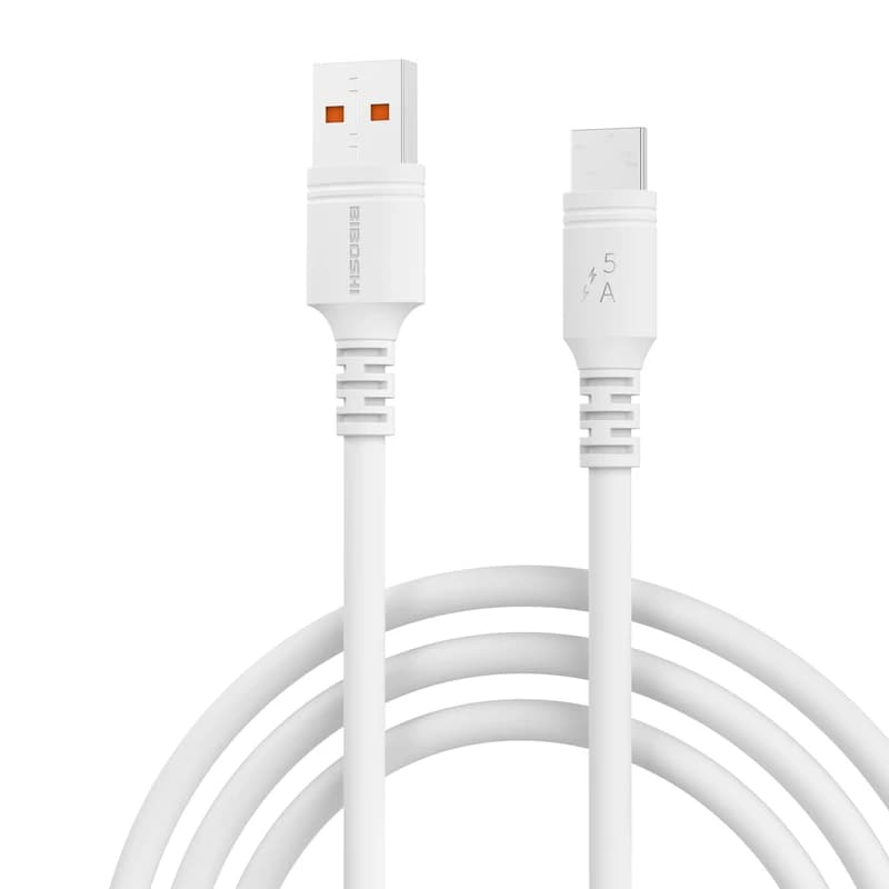 کابل تبدیل USB به USB-C بیبوشی مدل A02.DATA.5A.FCHARGE طول 1 متر کدm23452 — تصویر ۳