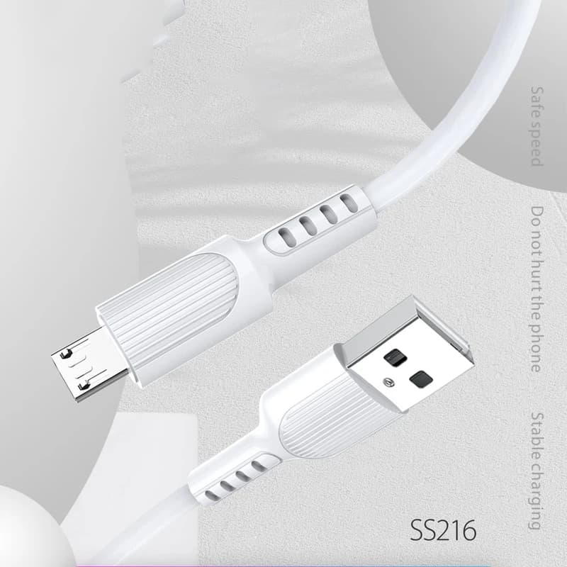 کابل تبدیل USB به microUSB اس زد ایکس مدل SS216 طول یک متر کدm23405 — تصویر ۵