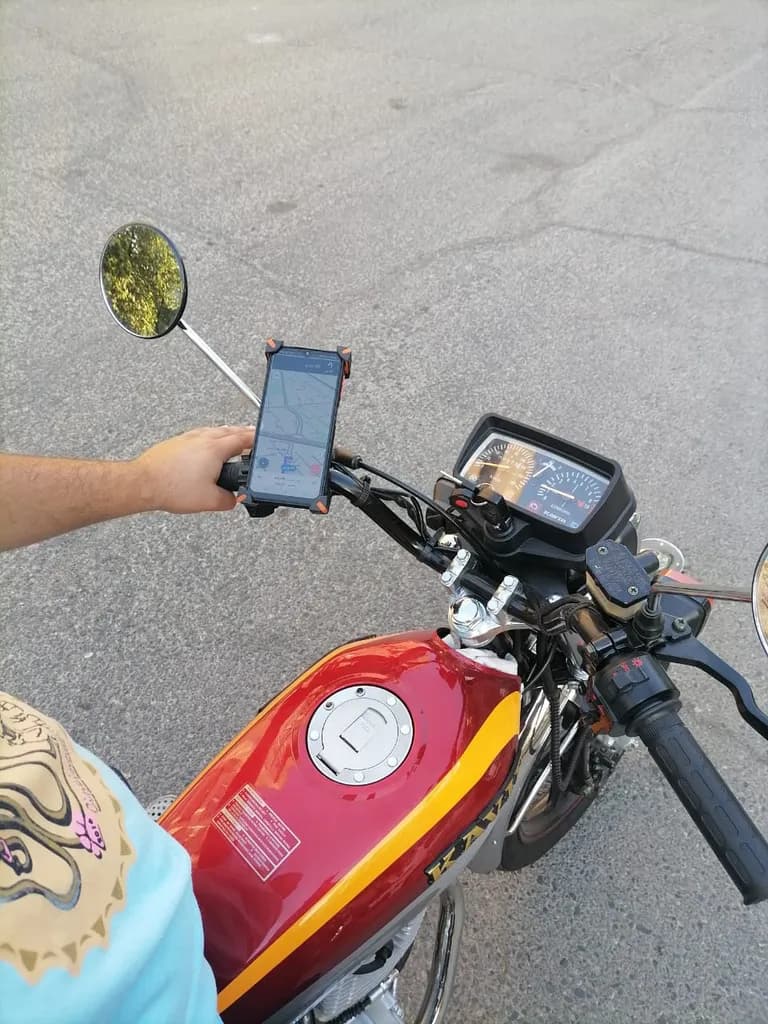 پایه نگهدارنده موبایل مناسب موتور و دوچرخه چهار گوشه مدل Universal Bike Holder کدm23389